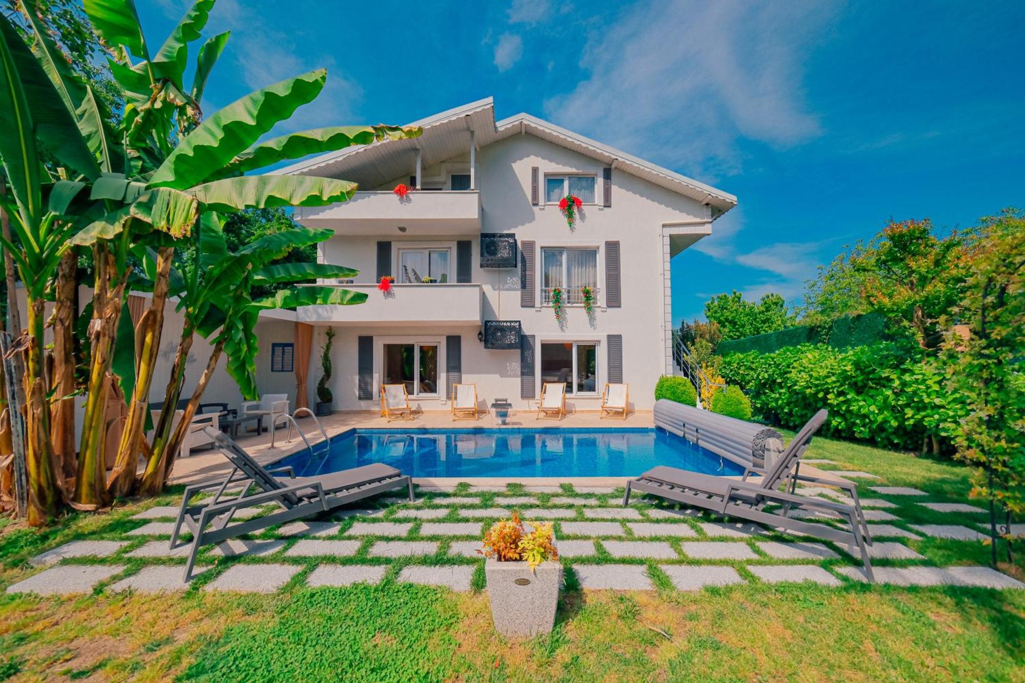 Villa Atlas Muhafazakar Havuzlu, Mustakil Genis Bahceli Sapanca Exterior foto
